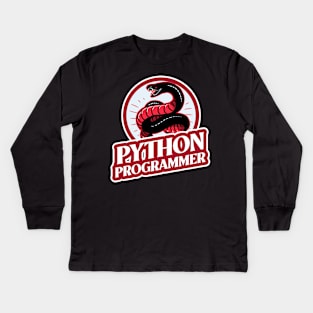 Python Developer Programmer Kids Long Sleeve T-Shirt